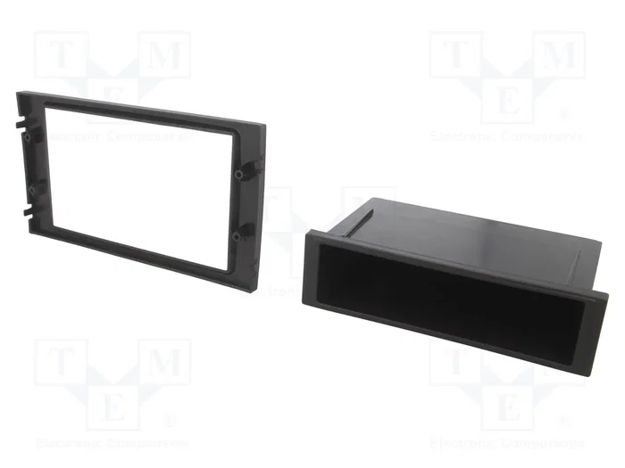 ACV Bastidor de montaje de radio 2 DIN para Seat, negro
