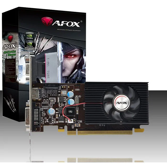 Afox AF210-512D3L3-V2 Tarjeta Gráfica NVIDIA GeForce G210 512MB GDDR3 64-bit con HDMI, DVI y VGA - PCI Express 2.0