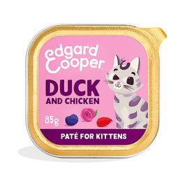 EDGAR COOPER EC Feline Kitten Pate Pollo y Pato Corral 16x85g