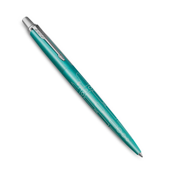 Parker Jotter Global Icons Miami Turquesa Punta Media