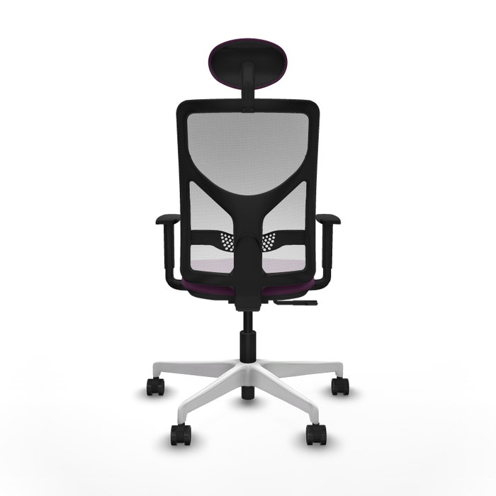 PIQUERAS Y CRESPO Silla de oficina Motilla con mecanismo Sincro, Morado y Blanco