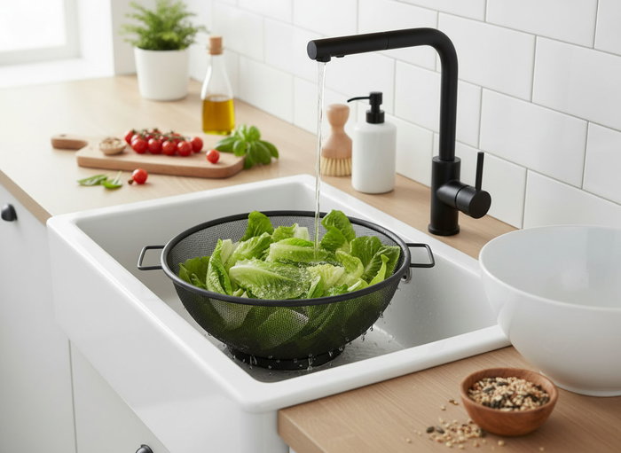 Inde Escurridor de Platos de Metal, Negro, 23 cm de Ancho x 27.5 cm de Largo (24 Unidades)