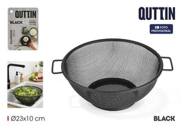 Inde Escurridor de Platos de Metal, Negro, 23 cm de Ancho x 27.5 cm de Largo (24 Unidades)