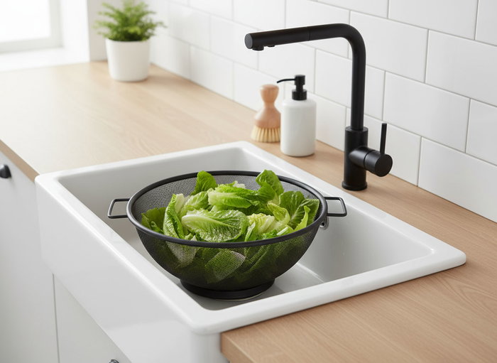 Inde Escurridor de Platos de Metal, Negro, 23 cm de Ancho x 27.5 cm de Largo (24 Unidades)