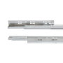 Emuca Juego de guías ocultas para cajones Silver, de extracción total, con cierre suave, profundidad 250mm, Acero, Cincado