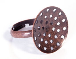 Innspiro Anillos Metálicos Ajustables Cobrizo Envejecido 2u.