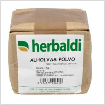 HERBALDI Hierba Alholva Polvo 1kg HERBALDI Hierba Alholva Polvo 1kg
