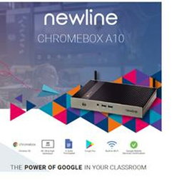 Newline Chromebox A10 - Mini PC con Chrome OS, Memoria RAM 4 GB, Almacenamiento 32 GB