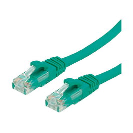 VALUE Cable de Red RJ45 Cat.6A UTP, 1 Metro, Conectores Macho Chapados en Oro, 10 Gbit/s, Verde, Referencia Patchkabel