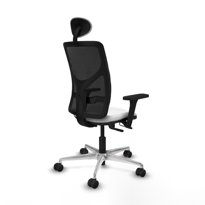 PIQUERAS Y CRESPO Silla de oficina Motilla con mecanismo Sincro/Traslack, Blanco y Negro PIQUERAS Y CRESPO Silla de oficina Motilla con mecanismo Sincro/Traslack, Blanco y Negro