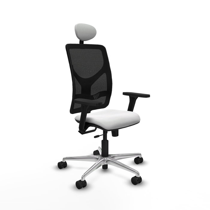 PIQUERAS Y CRESPO Silla de oficina Motilla con mecanismo Sincro/Traslack, Blanco y Negro PIQUERAS Y CRESPO Silla de oficina Motilla con mecanismo Sincro/Traslack, Blanco y Negro