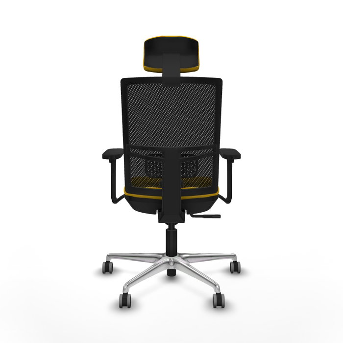 PIQUERAS Y CRESPO Silla de oficina Yunquera con mecanismo Sincro, Amarillo y Negro PIQUERAS Y CRESPO Silla de oficina Yunquera con mecanismo Sincro, Amarillo y Negro