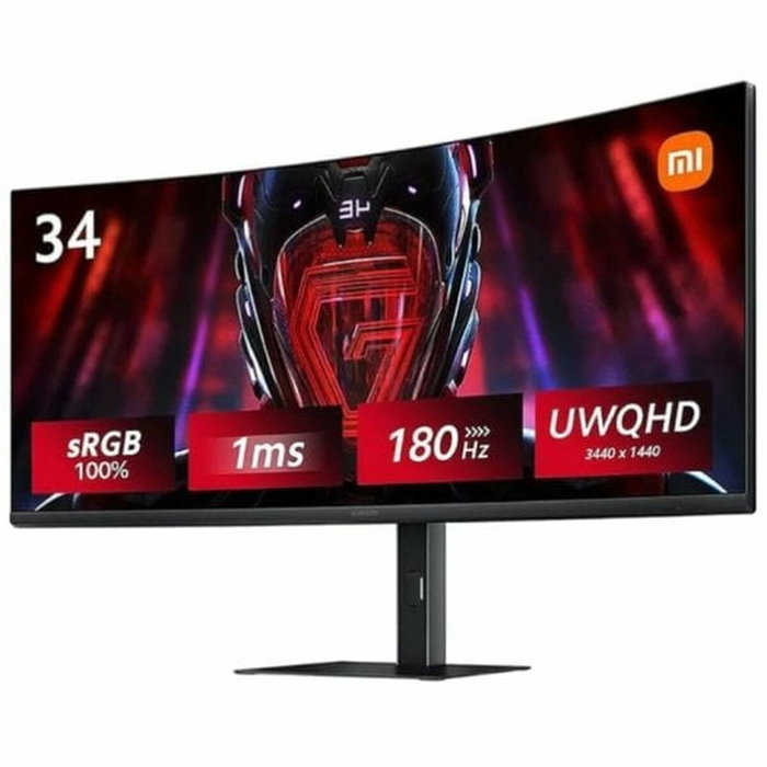 Xiaomi G34WQi Monitor Gaming Curvo 34 pulgadas WQHD 180Hz 1ms Xiaomi G34WQi Monitor Gaming Curvo 34 pulgadas WQHD 180Hz 1ms