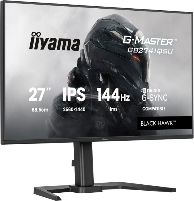 iiyama G-Master GB2741QSU-B1 Black Hawk 27 pulg QHD IPS 144Hz 1ms Black