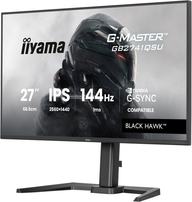 iiyama G-Master GB2741QSU-B1 Black Hawk 27 pulg QHD IPS 144Hz 1ms Black
