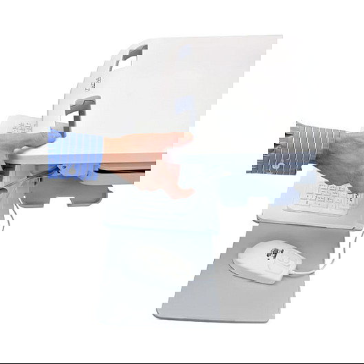 Ergotron StyleView Carro Multimedia con 6 Cajones para Portátil hasta 17.3", SLA-Antrieb, Aluminio, Altura Ajustable, Bandeja Teclado - 9.1 kg Capacidad