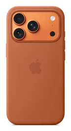 Apple iPhone 17 Pro Funda de Silicona con MagSafe Terracota - Carcasa Trasera Protectora Compatible con Carga Inalámbrica, Modelo MGFJ4ZM/A