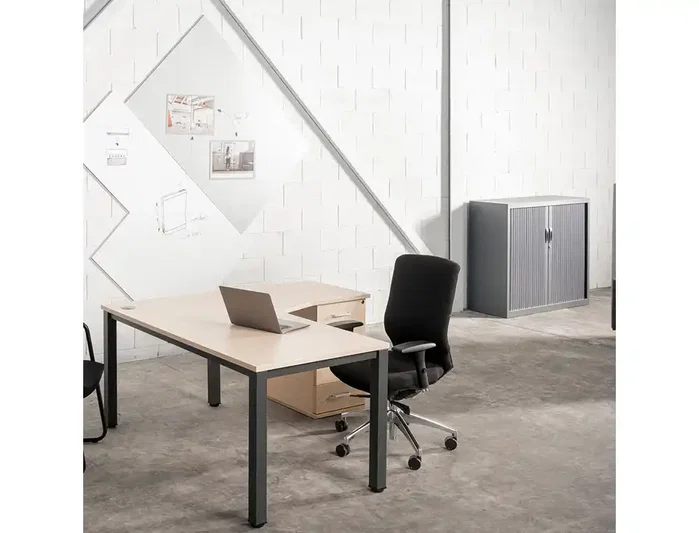 Rocada Cajonera Serie Store 4 Cajones Metálicos Cierre Centralizado Antivuelco 60x47x74 cm Gris/Blanco Rocada Cajonera Serie Store 4 Cajones Metálicos Cierre Centralizado Antivuelco 60x47x74 cm Gris/Blanco