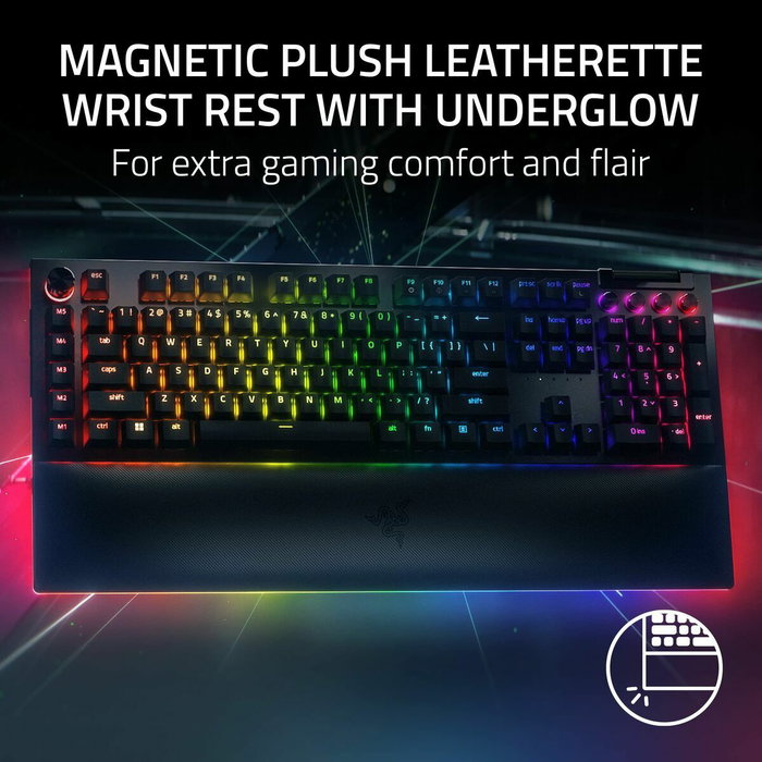 Razer BlackWidow V4 Pro con interruptores Razer Green, negro Razer BlackWidow V4 Pro con interruptores Razer Green, negro