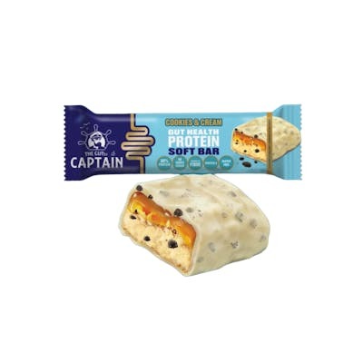 GUTSY CAPTAIN Barritas de Proteína Cookies and Cream 45 g GUTSY CAPTAIN Barritas de Proteína Cookies and Cream 45 g
