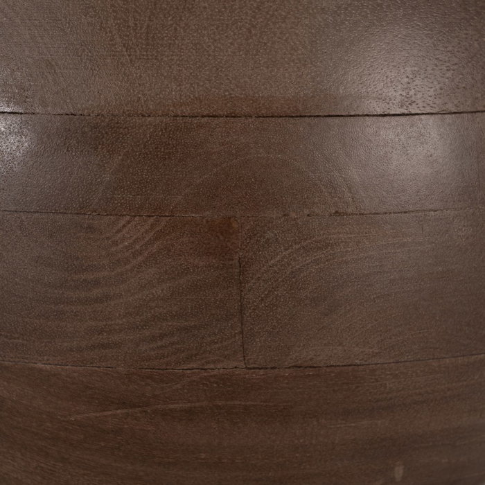 Base Lámpara Mesa Marrón Madera de Mango 31 X 31 X 38 cm