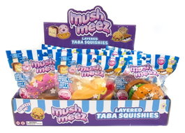 Beverly Hills Teddy Bear Company Mushmeez Figuras Antiestrés Core Taba Expositor (24 unidades)