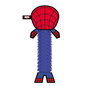 Cerdá Mordedor para Perro Spiderman TPR 11.0 x 30.0 x 9.0 cm Rojo