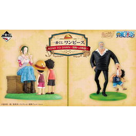 Banpresto Ichiban Kuji One Piece Road - Set de Colección Completo con Figuras, Taza, Toallas, Carpeta y Pegatinas - Ref. IK64705