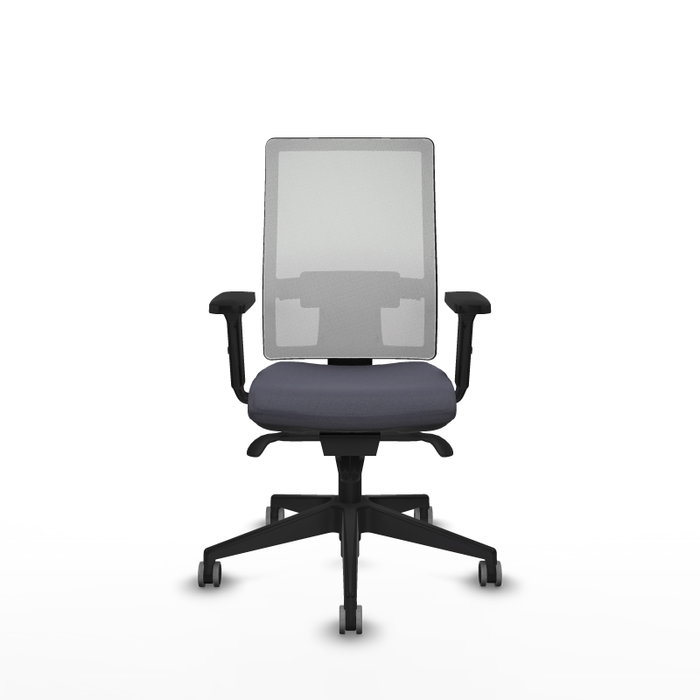 PIQUERAS Y CRESPO Silla de oficina Horna con Mecanismo Sincro, Gris oscuro y Blanco PIQUERAS Y CRESPO Silla de oficina Horna con Mecanismo Sincro, Gris oscuro y Blanco