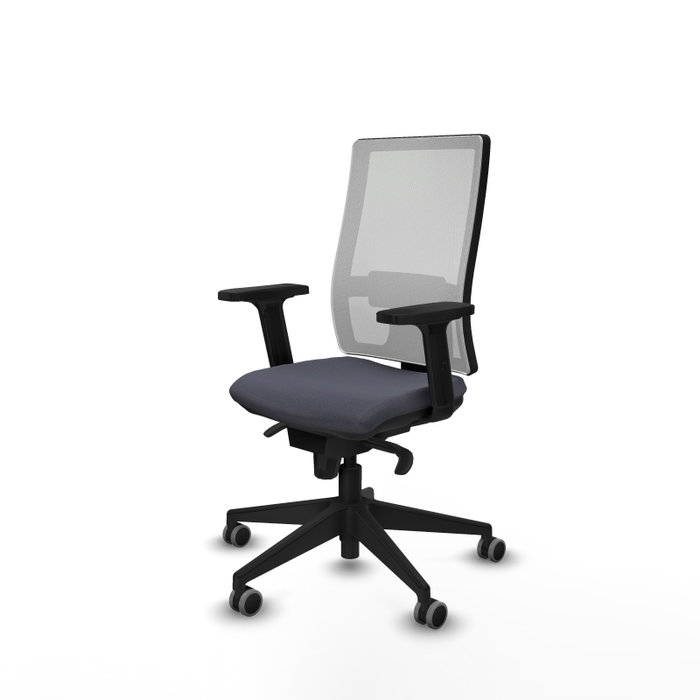 PIQUERAS Y CRESPO Silla de oficina Horna con Mecanismo Sincro, Gris oscuro y Blanco PIQUERAS Y CRESPO Silla de oficina Horna con Mecanismo Sincro, Gris oscuro y Blanco