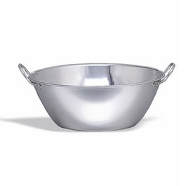 VOLLRATH PUJADAS Ovinox Caldero Acero Inoxidable Fondo Plano, 30 cm de Diámetro, 6 Litros de Capacidad