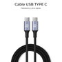 Subblim Cable Plus USB-C a USB-C 100W 1m Negro