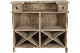 DKD Home Decor Mueble Bar Indio Natural 50 x 109 x 120 cm