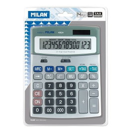 Milan Calculadora Metálica 14 Dígitos Dual Blister