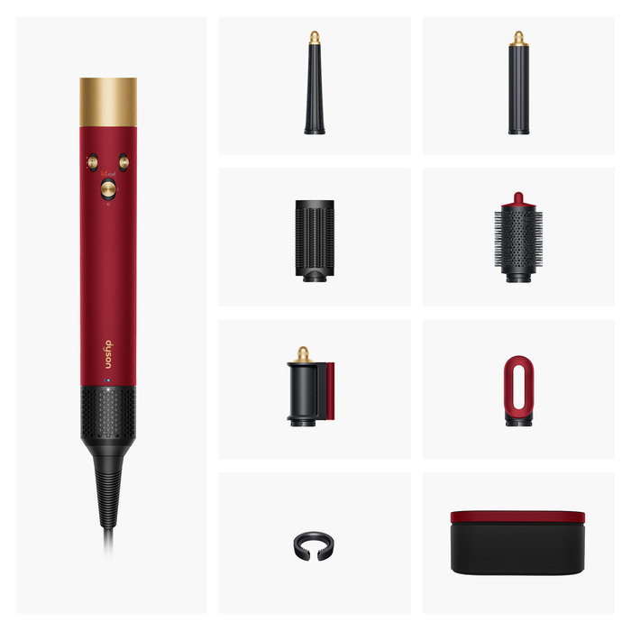 Dyson Airwrap i.d. Straight & Wavy Multistyler 596926-01 Herramienta de Peinado con Accesorios para Rizado y Alisado en Rosa Oro