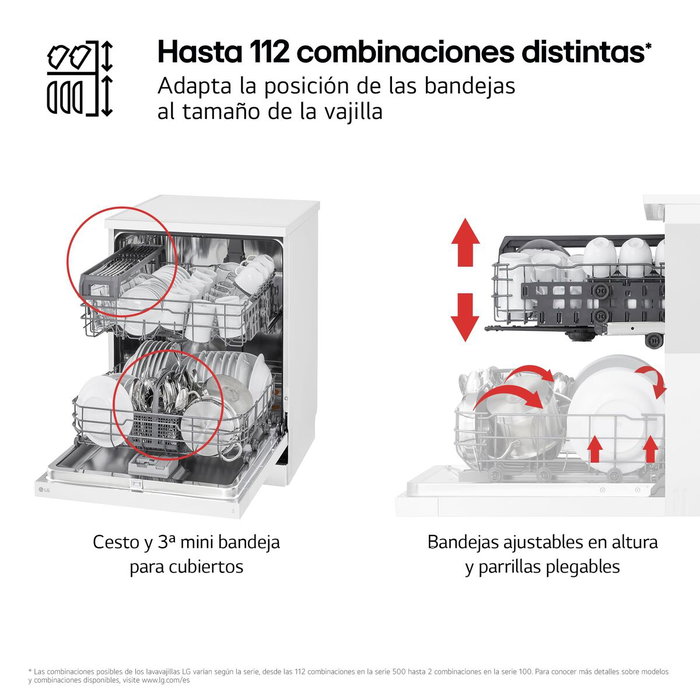 Lavavajillas LG DF142FW 5P QUADWASH 60 cm Blanco Lavavajillas LG DF142FW 5P QUADWASH 60 cm Blanco