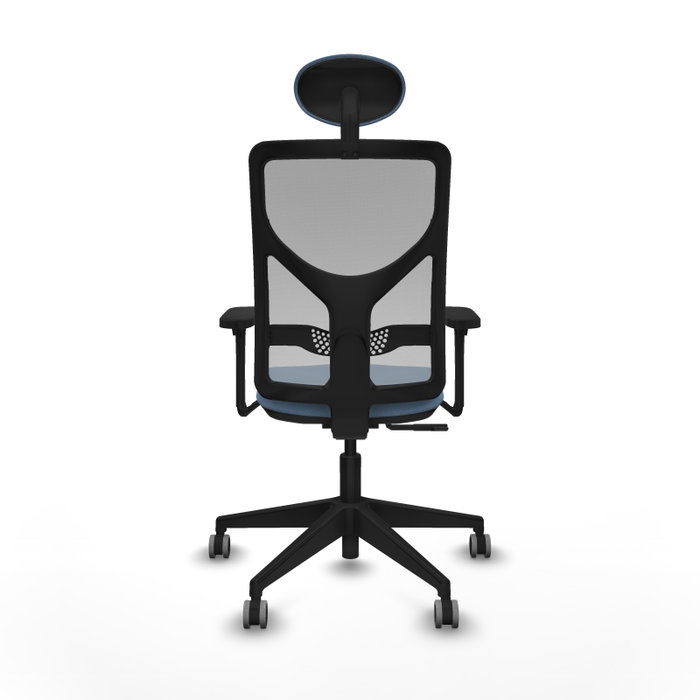 PIQUERAS Y CRESPO Silla de oficina Motilla Sincro Azul cielo y Gris con brazos 3D y cabecero fijo PIQUERAS Y CRESPO Silla de oficina Motilla Sincro Azul cielo y Gris con brazos 3D y cabecero fijo