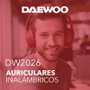 Daewoo DW2026 Auriculares Inalámbricos con Micrófono, Rojo
