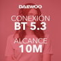 Daewoo DW2026 Auriculares Inalámbricos con Micrófono, Rojo