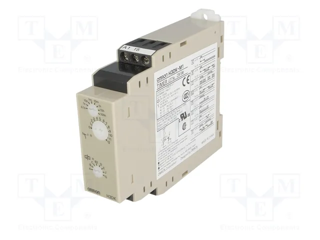 OMRON H3DK-M1 Relé de tiempo SPDT 250VAC/5A 24-240VAC/DC