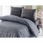 Juego de cama gris con funda nórdica y fundas de almohada, 220x240 cm
