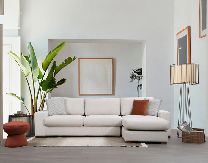 Atelier Del Sofa Loop 16 Sofá Esquinero Beige 270x194cm