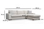 Atelier Del Sofa Loop 16 Sofá Esquinero Beige 270x194cm