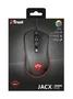 Trust Ratón Gaming GXT 930 Jacx RGB, Óptico 6400 DPI, 8 Botones Programables (2 para pulgar), Negro, Ergonómico para Mano Derecha, Software Personalizable