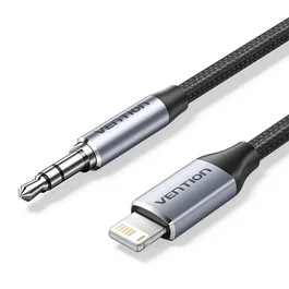 Vention Adaptador de Audio Lightning a Jack 3.5mm Gris 1m