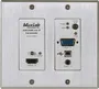 MUXLAB Transmisor HDMI/VGA 4K Wallplate MUXLAB