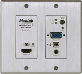 MUXLAB Transmisor HDMI/VGA 4K Wallplate MUXLAB
