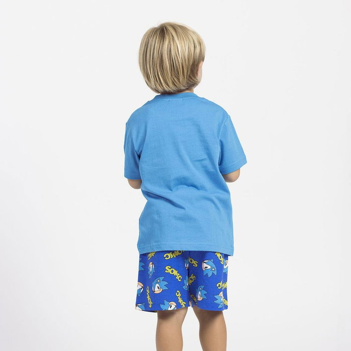 Cerdá Pijama Corto Single Jersey Sonic 8 Años Azul