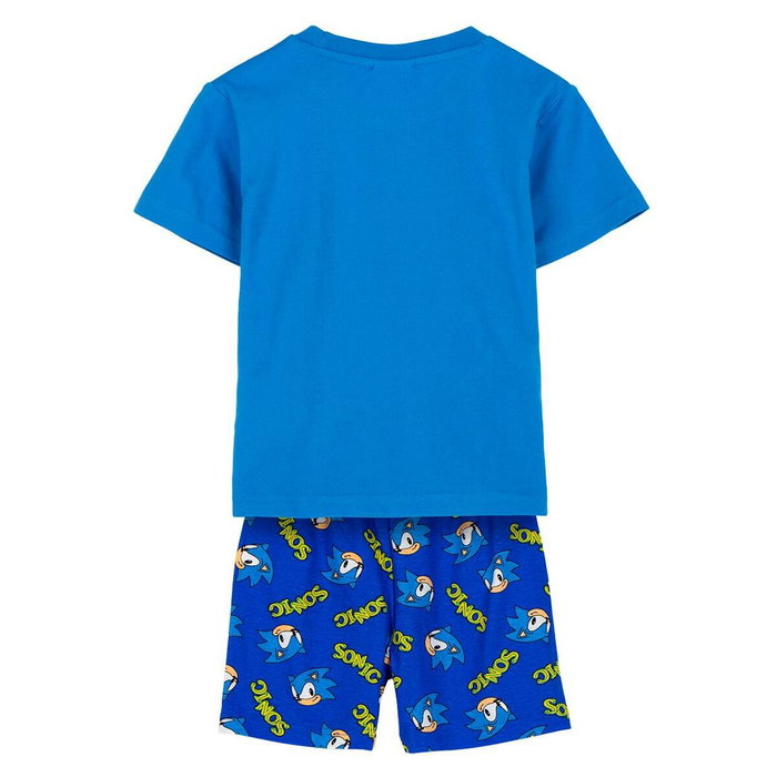 Cerdá Pijama Corto Single Jersey Sonic 8 Años Azul
