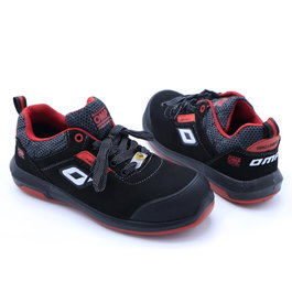 OMP Meccanica Zapatillas de Trabajo Seguridad S3 SRC ESD Pro Urban Talla 36 Negro Rojo